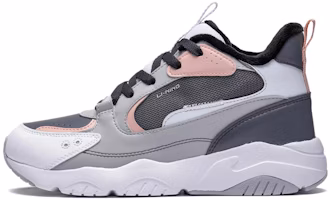 (Women) Li-Ning Mid-Top Sneaker 'Grey Blue' AGLS210-3 (Women) Li-Ning Mid-Top Sneaker 'Grey Blue' AGLS210-3
