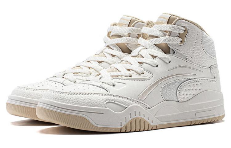 Lookbook (W) 李宁 墨元 高帮 '白色 浅棕色' AGCT286-4