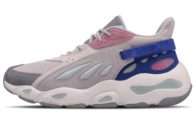 Buy (W) Li-Ning Pekan Mode New York 'Kupu-Kupu Abu-abu Merah Muda Biru' AGLN072-13