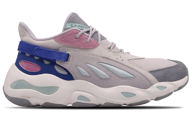 Order (W) Li-Ning Pekan Mode New York 'Kupu-Kupu Abu-abu Merah Muda Biru' AGLN072-13