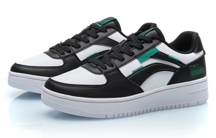 Lookbook (W) Li-Ning No.258 Classique Loisir Bas ''Blanc Noir Vert'' AGCN402-2