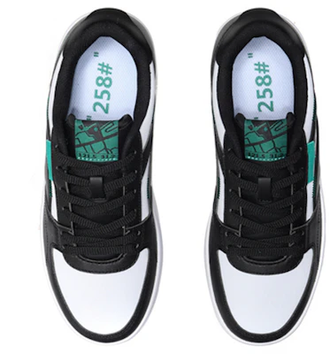 (W) Li-Ning No.258 Classique Loisir Bas ''Blanc Noir Vert'' AGCN402-2 Shop (W) Li-Ning No.258 Classique Loisir Bas ''Blanc Noir Vert'' AGCN402-2