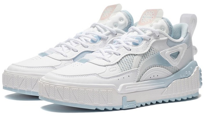 (Women) Li-Ning No.258 Skateboarding 'White Baby Blue' AGCS076-3 Lookbook (Women) Li-Ning No.258 Skateboarding 'White Baby Blue' AGCS076-3