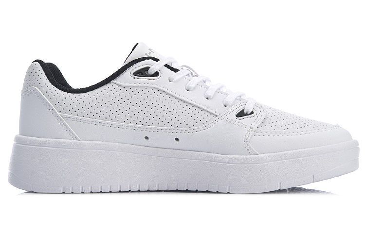 Order 李宁 No Wave 轻便经典休閒板鞋 女款 白黑