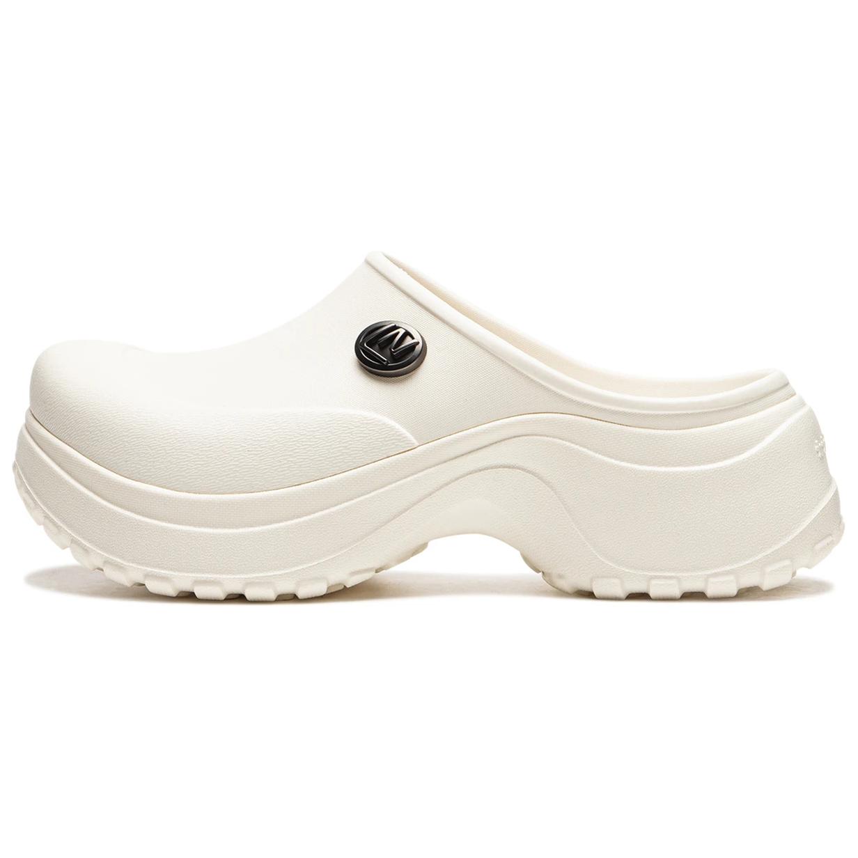(Women) Li-Ning Project* 'Mule Silent Quick-Dry Clog Slippers White' AGAU020-2