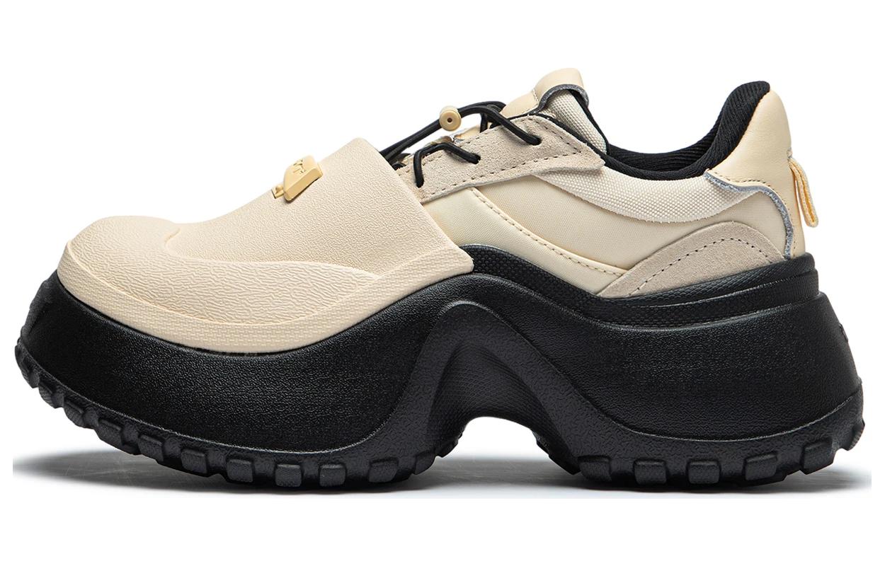 (Women) Li-Ning PROJECT Shell Elastic Buckle Classic Low 'Milk Cake Yellow' AGCT214-6