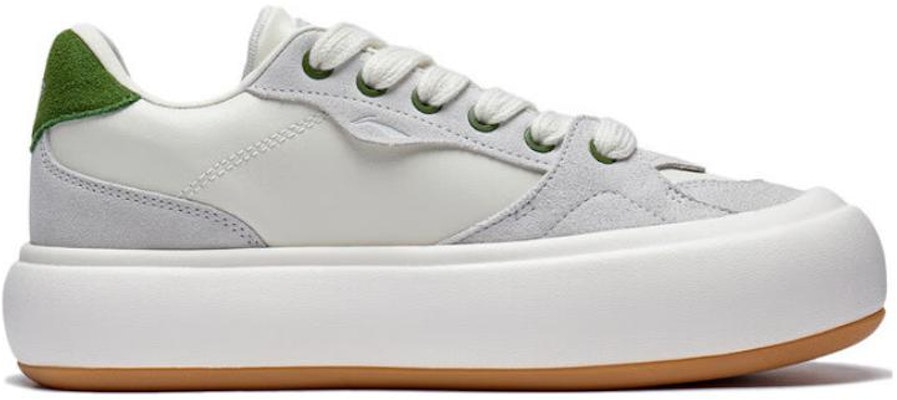 (Women) Li-Ning Puff 'White Grey Green' AZGT092 Order (Women) Li-Ning Puff 'White Grey Green' AZGT092