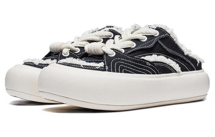 Lookbook (W) 李宁 Puff Mule '黑白' 运动鞋 AZGU014-1