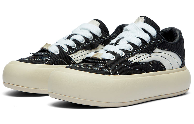 Lookbook (W) 리닝 퍼프 플랫폼 블랙베이지 (Li-Ning Puff Platform Black Beige) AZGT026-5
