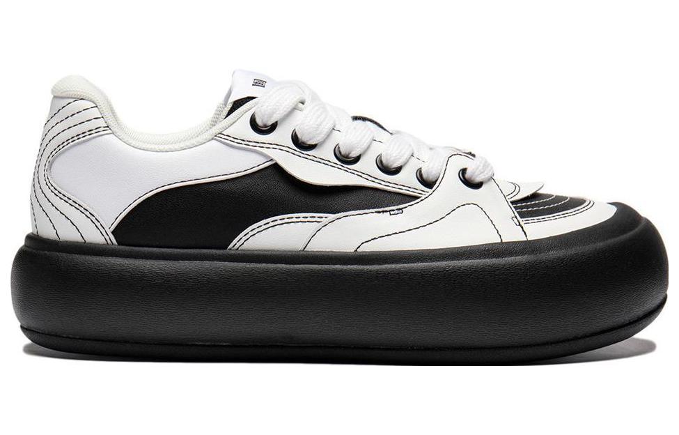 Order (W) Li-Ning Puff Platform 'Putih Hitam' AZGU012-2