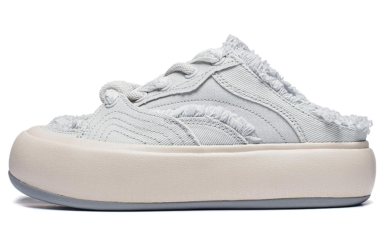 (Women) Li-Ning Puff Platform Mule 'Light Grey Beige' AZGU014-3