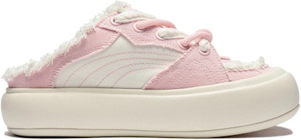 (W) 李寧パフプラットフォームミュール「ピンククリーミーホワイト」 AZGU014-6 Order (W) 李寧パフプラットフォームミュール「ピンククリーミーホワイト」 AZGU014-6