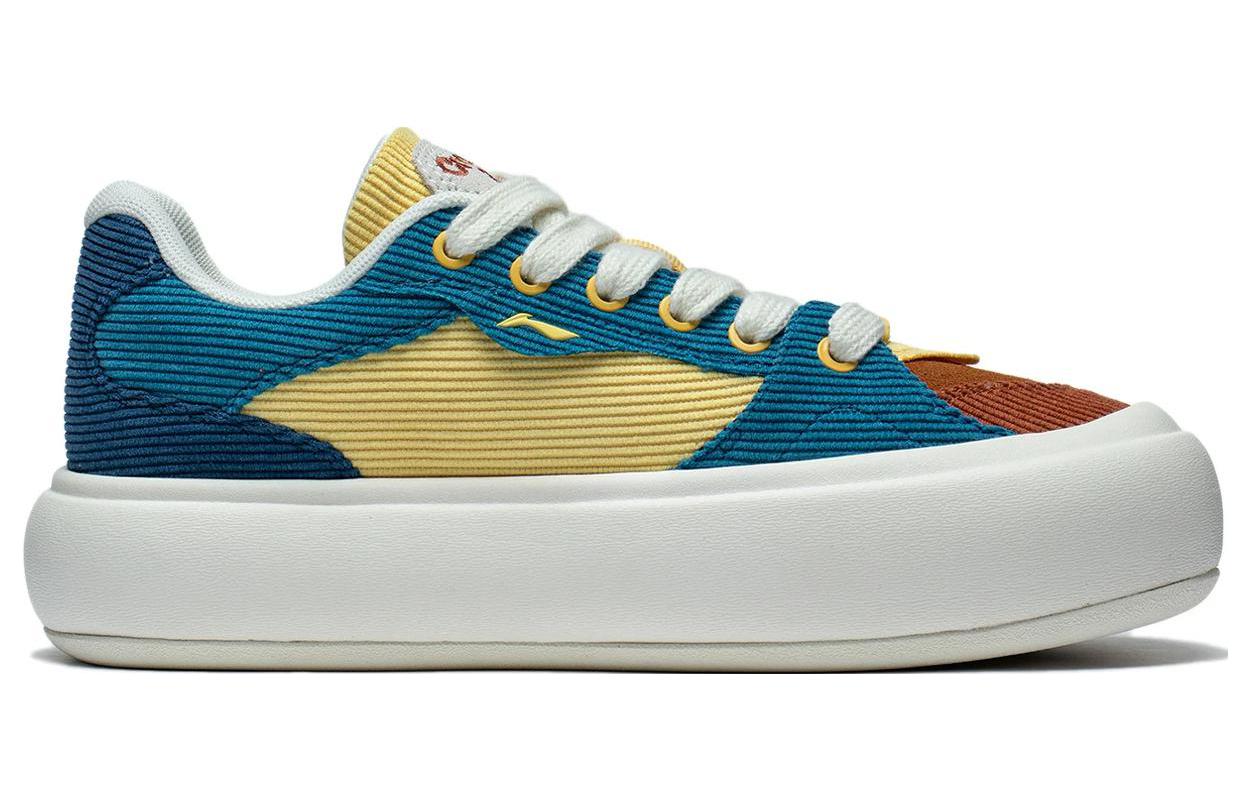 Order (W) 리닝 퍼프 플랫폼 스케이트 슈즈 '브라운 블루' AZGT092-1