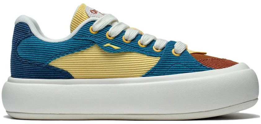 (Women) Li-Ning Puff Platform Skate Shoes 'Brown Blue' AZGT092-1 Order (Women) Li-Ning Puff Platform Skate Shoes 'Brown Blue' AZGT092-1