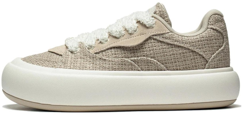 (Women) Li-Ning Puff Platform Skate Shoes 'Light Brown' AZGT092-2 Buy (Women) Li-Ning Puff Platform Skate Shoes 'Light Brown' AZGT092-2