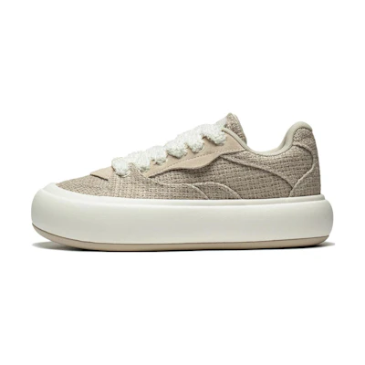(W) Li-Ning Puff Platform Skate Shoes 'Light Brown'
