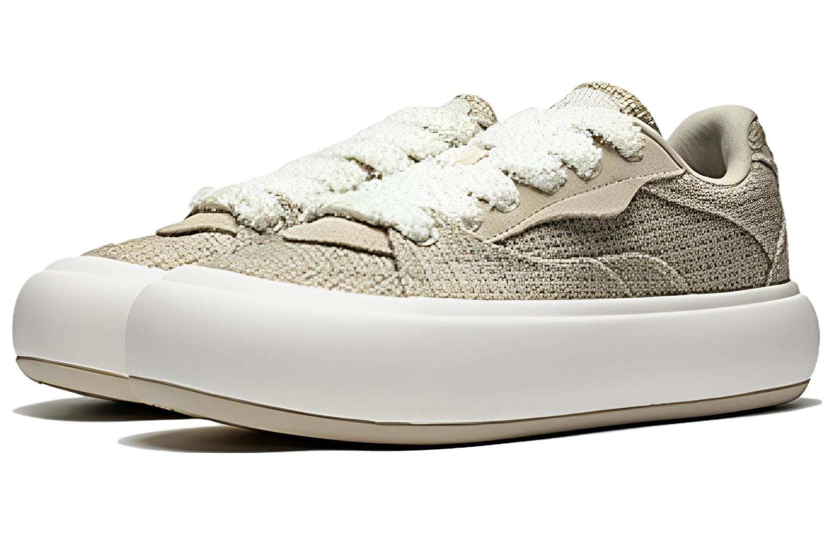 Lookbook (W) Zapatillas Skate Li-Ning Puff Platform 'Marrón Claro' AZGT092-2