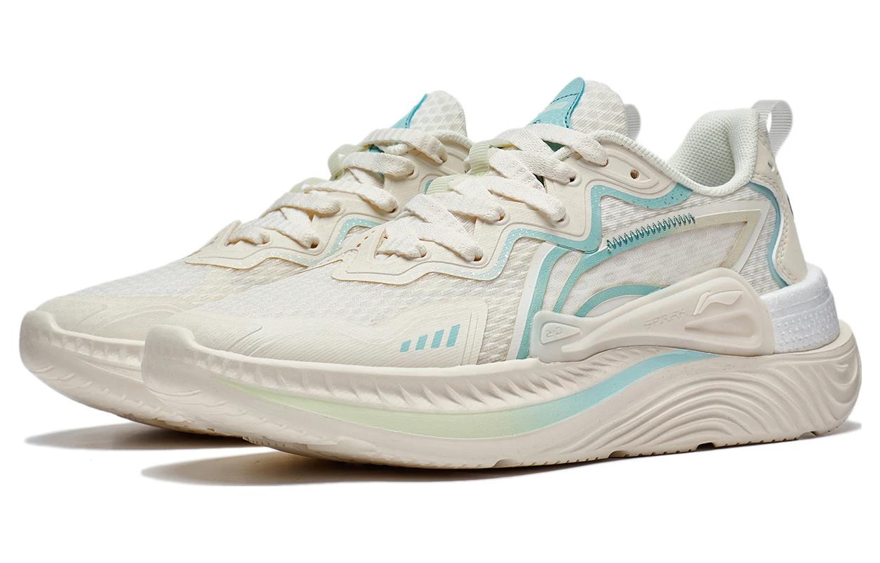 Lookbook LiNing李寧 青遊 防滑耐磨 低筒 運動休閒鞋 女款 米藍