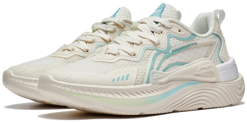 LiNing李寧 青遊 防滑耐磨 低筒 運動休閒鞋 女款 米藍 Lookbook LiNing李寧 青遊 防滑耐磨 低筒 運動休閒鞋 女款 米藍