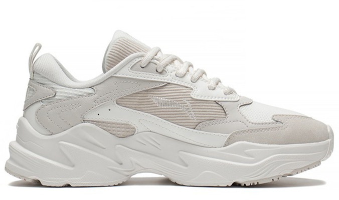 (Women) Li-Ning Qixing 'Creamy White Grey' ARLS024-2 Order (Women) Li-Ning Qixing 'Creamy White Grey' ARLS024-2