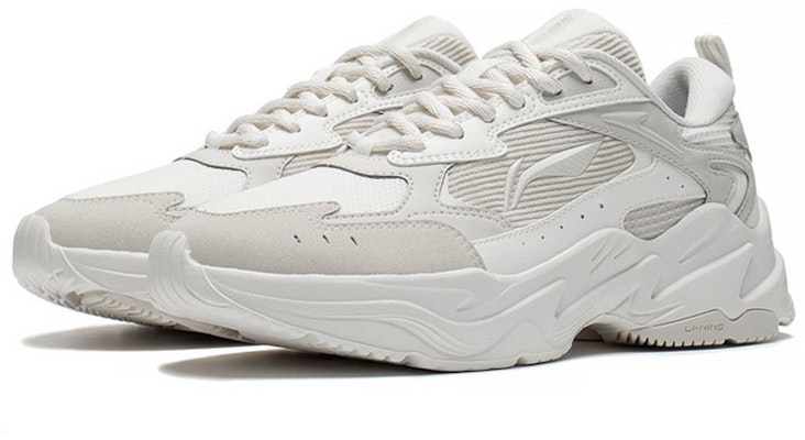 (Women) Li-Ning Qixing 'Creamy White Grey' ARLS024-2 Lookbook (Women) Li-Ning Qixing 'Creamy White Grey' ARLS024-2