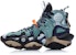 (W) Li-Ning Reburn Ace Mid Minggu Fesyen New York 'Hitam Hijau' AGBP084-4
