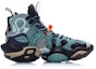 Lookbook (W) Li-Ning Reburn Ace Mid Minggu Fesyen New York 'Hitam Hijau' AGBP084-4