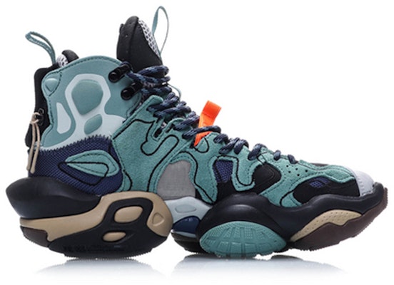 (Women) Li-Ning Reburn Ace Mid New York Fashion Week 'Black Green' AGBP084-4 Lookbook (Women) Li-Ning Reburn Ace Mid New York Fashion Week 'Black Green' AGBP084-4