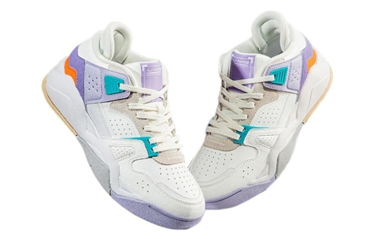 (W) Li-Ning Retro Basketball Shoes 'White Multi' 圖 3