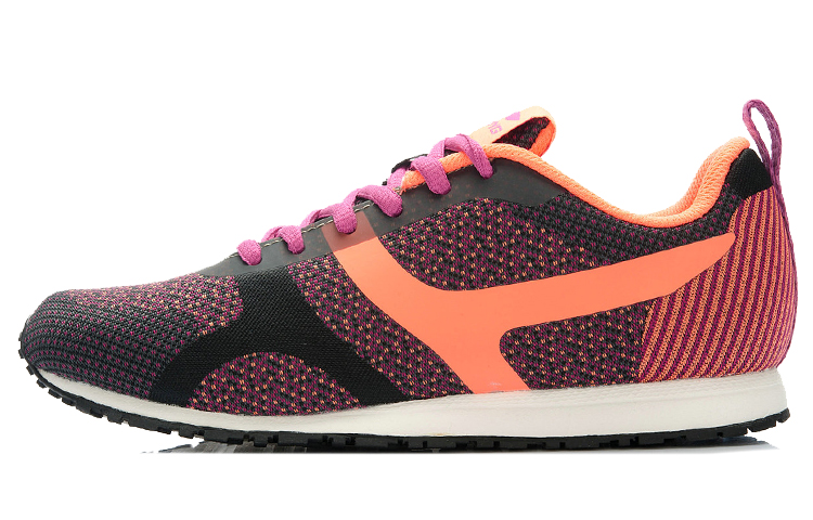 (Women) Li-Ning Retro Casual Running 'Black Orange' ALCK058-1