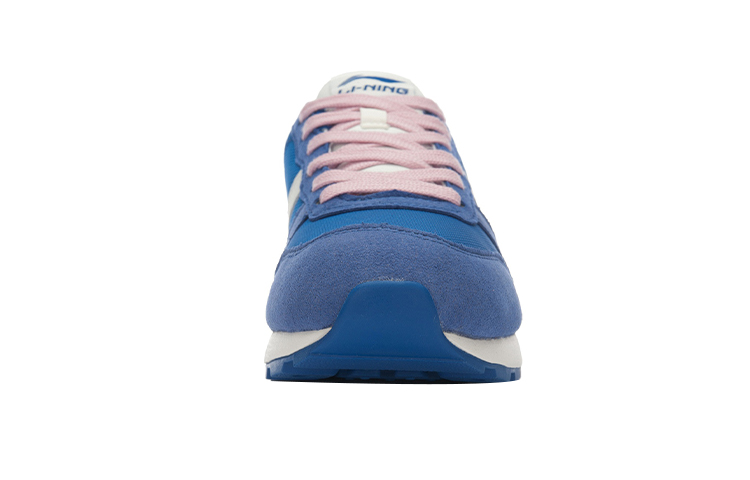 Shop (W) Li-Ning Retro Casual Running 'Azul Morado Rosa' ALCJ016-9