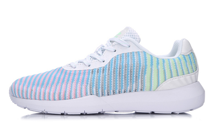 (Women) Li-Ning Retro Running Shoes 'Aurora White Blue Green' AGCM042-1