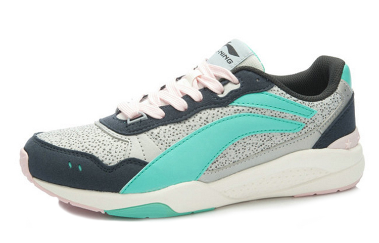 (W) Li-Ning Retro Running Shoes 'White Green Grey' 圖 3
