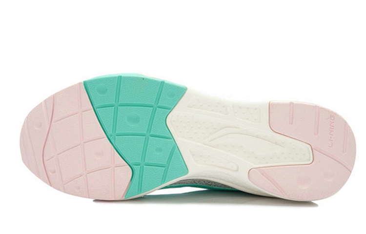 (W) Li-Ning Retro Running Shoes 'White Green Grey' 圖 4