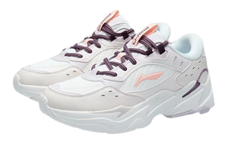 Lookbook (W) Li-Ning Retro Sport Freizeit ''Weiß Rosa'' AGCR334-3