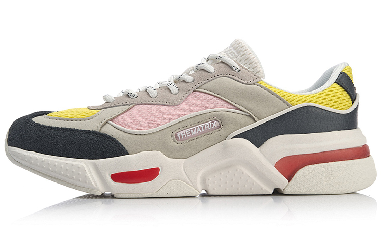 (Women) Li-Ning Reverses Classical Light Leisure Low 'Grey Yellow' AGCN382-1