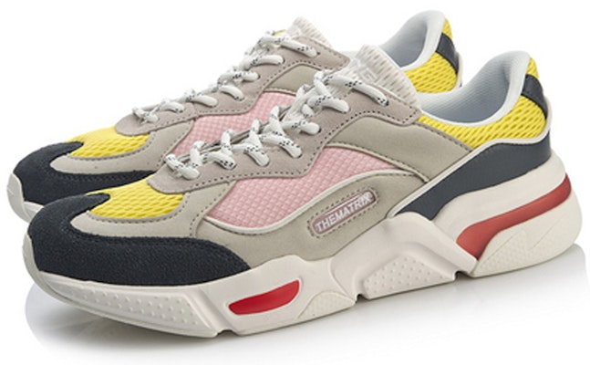 (Women) Li-Ning Reverses Classical Light Leisure Low 'Grey Yellow' AGCN382-1 Lookbook (Women) Li-Ning Reverses Classical Light Leisure Low 'Grey Yellow' AGCN382-1