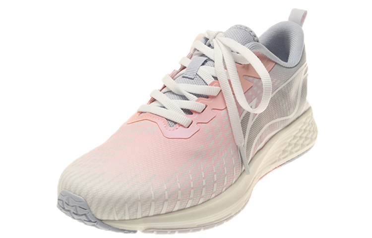 Lookbook LiNing李寧 赤兔4 防滑耐磨 低幫 跑步鞋 女款 灰粉色