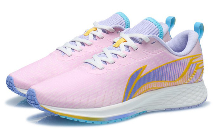 Lookbook LiNing李寧 赤兔 競速 減震回彈 低幫 跑步鞋 女款 桃花粉