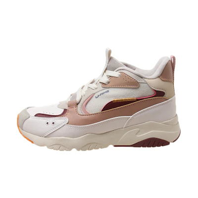(W) Li-Ning Running Mid-Top 'Brown Grey Red'