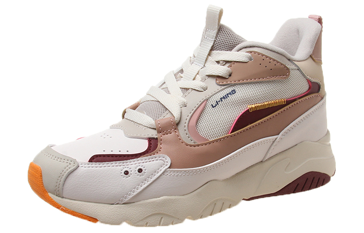 Lookbook (W) 李寧ランニングミッドトップ「ブラウン/グレー/レッド」 AGCQ248-3