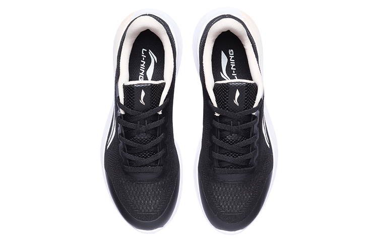 Shop 李寧 透氣耐磨 低筒 跑步鞋 女款 黑白