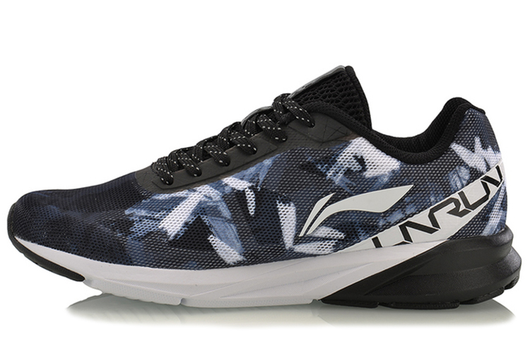 Buy (W) Zapatillas para Correr Li-Ning 'Negro Blanco Gris' ARHM054-4
