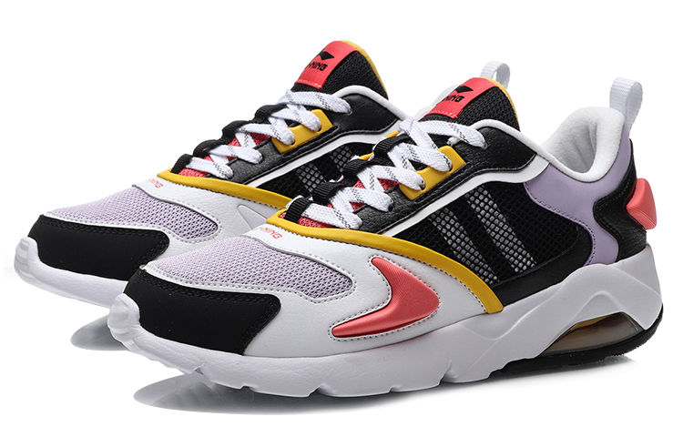 (W) Li-Ning Running Shoes 'Black White Purple' 圖 3