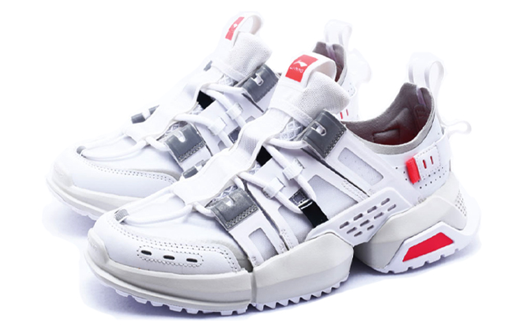 Lookbook LiNing李寧 防滑減震 戶外運動跑步鞋 女款 白