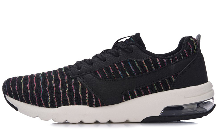 Buy 李寧 半掌氣墊 一體織 透氣 低筒 跑步鞋 女款 黑色