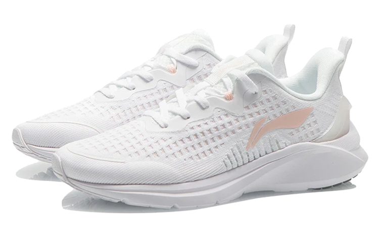 Lookbook LiNing李寧 輕便透氣 低筒 跑步鞋 女款 白色 休閒