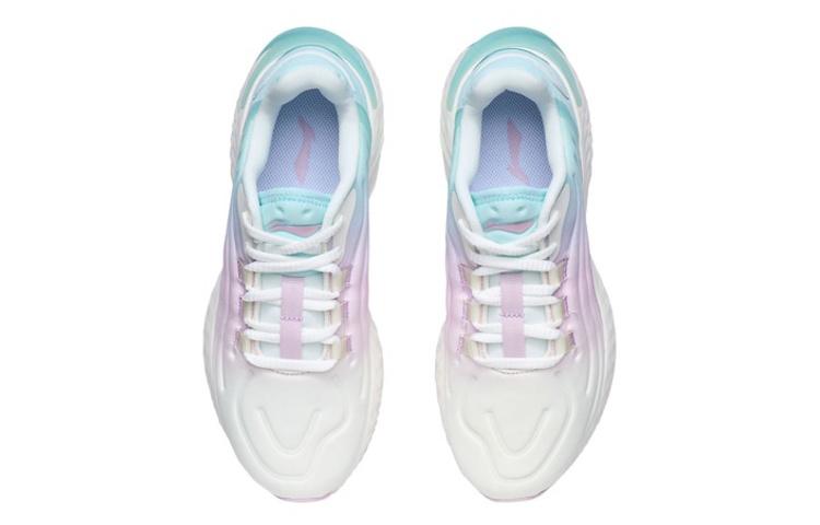 Lookbook LiNing李寧 防滑耐磨 低筒 跑步鞋 女款 薄藍色