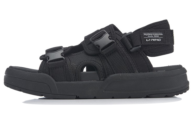 (Women) Li-Ning Sandals 'Black Coca-Cola' AGUP002-1