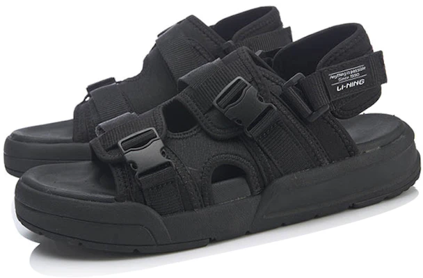 (Women) Li-Ning Sandals 'Black Coca-Cola' AGUP002-1 Lookbook (Women) Li-Ning Sandals 'Black Coca-Cola' AGUP002-1